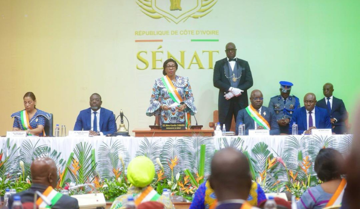 Photo Kandia Camara , Présidente du Sénat