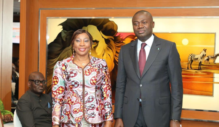 Photo Kandia Camara , Présidente du Sénat