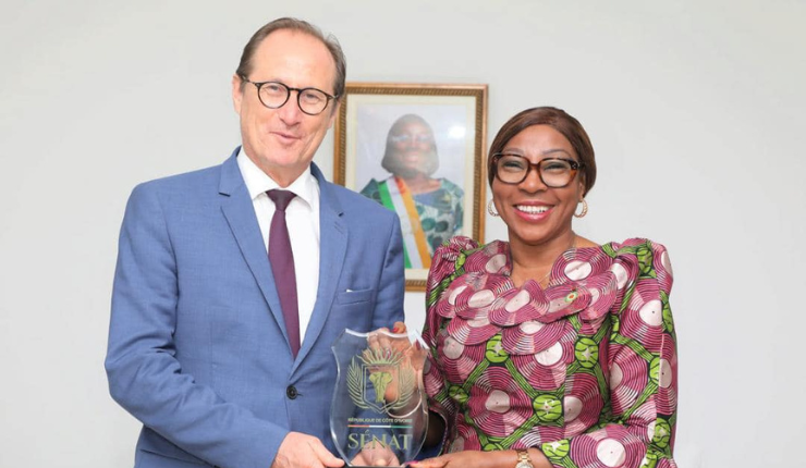 Photo Kandia Camara , Présidente du Sénat